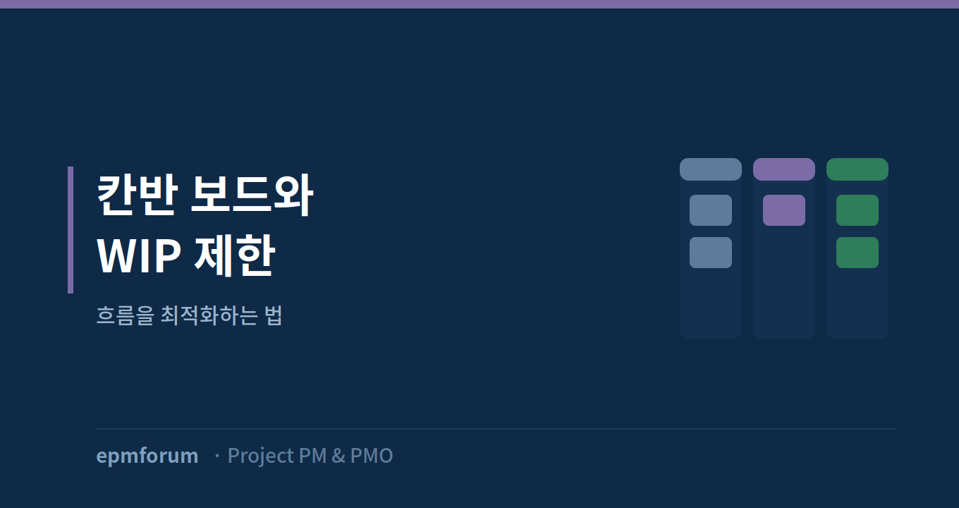 칸반 보드와 WIP 제한: 흐름을 최적화하는 법 그림